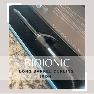 Bio Ionic Black Curling Iron with Long Barrel